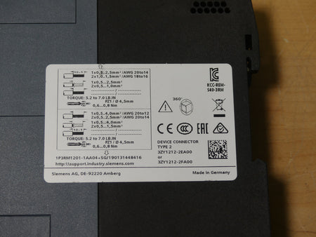 Siemens Sirius  3RM1201-1AA04