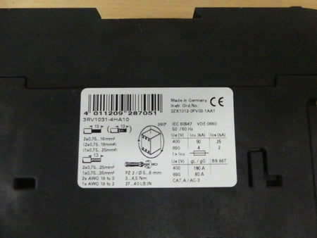 SIEMENS SIRIUS 3R 3RV1031-4HA10