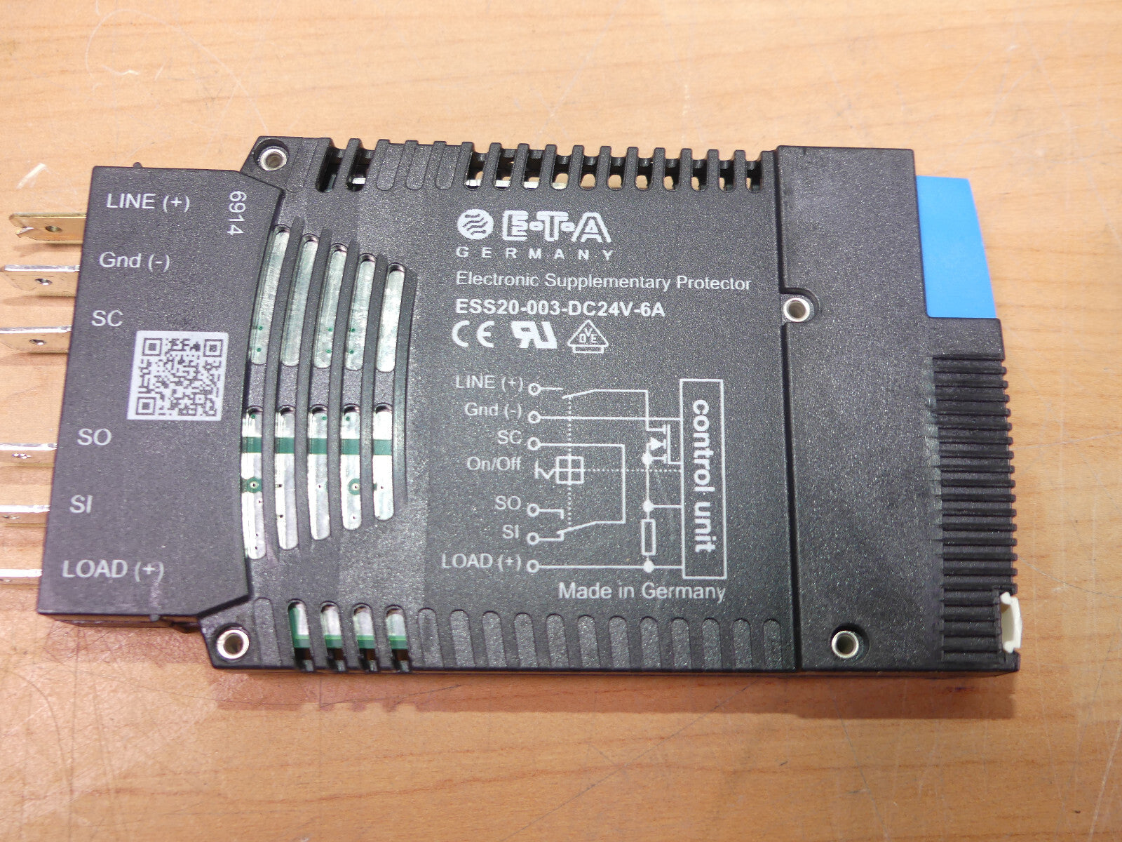 10 X E-T-A Elektronischer Schutzschalter ESS20-003-DC24V-6A