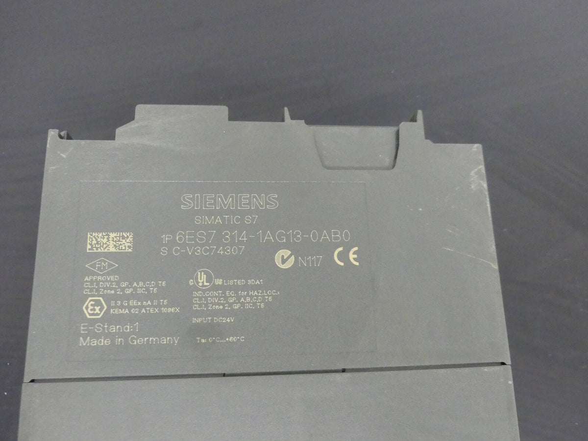 siemens 6es7 314-1ag13-0ab0 leicht beschädigt s.Bilder