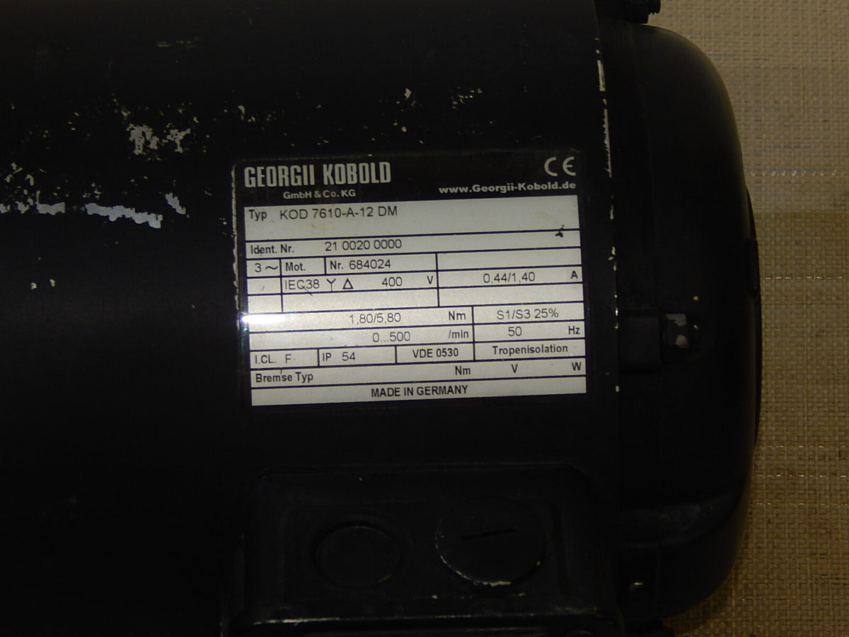  Georgii Kobold Elektromotor Typ: KOD 568-12 DM used