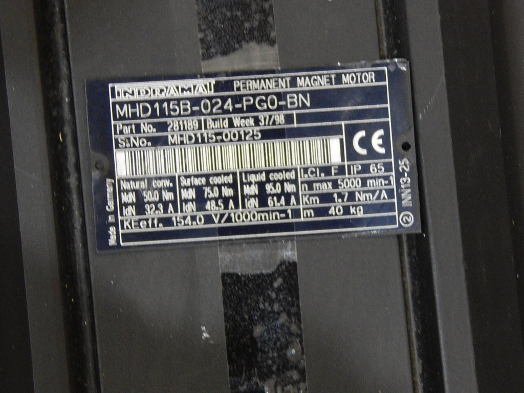 Rexroth Indramat Servomotor MHD115B-024-PG0-BN Used