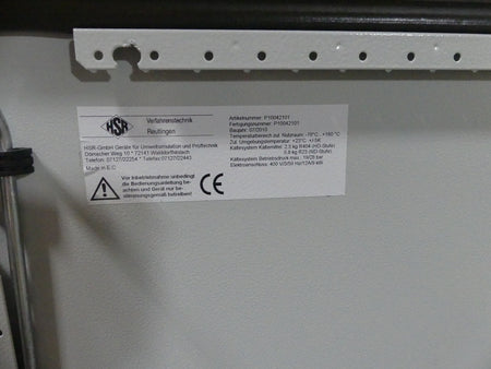 HSR Verfahrenstechnik Klimaschrank P10042101