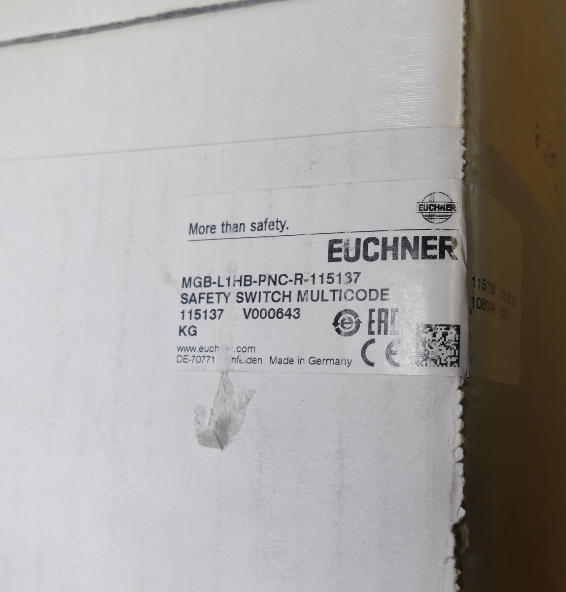 EUCHNER MGB-L1HB-PNC-R-115137