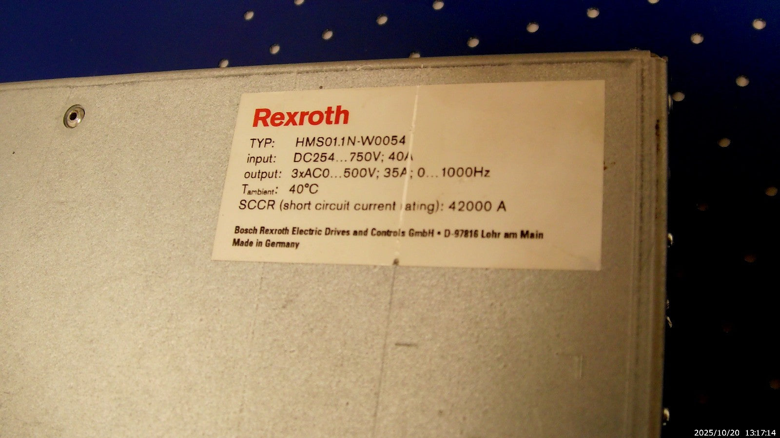 Rexroth IndraDrive M  HMS01.1N-W0054-A-07-NNNN Leicht beschädigt