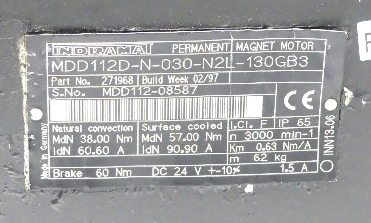 INDRAMAT MDD112D-N-030-N2L-130GB3