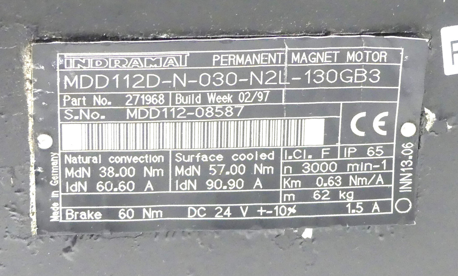 INDRAMAT MDD112D-N-030-N2L-130GB3