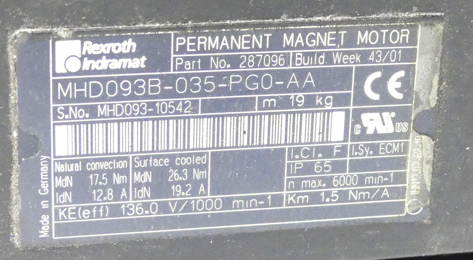 Rexroth-Indramat MHD093B-035-PG0-AA