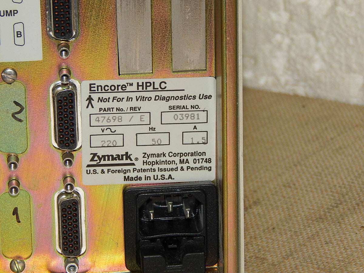 Zymark Encore HPLC Part No 47698/E used