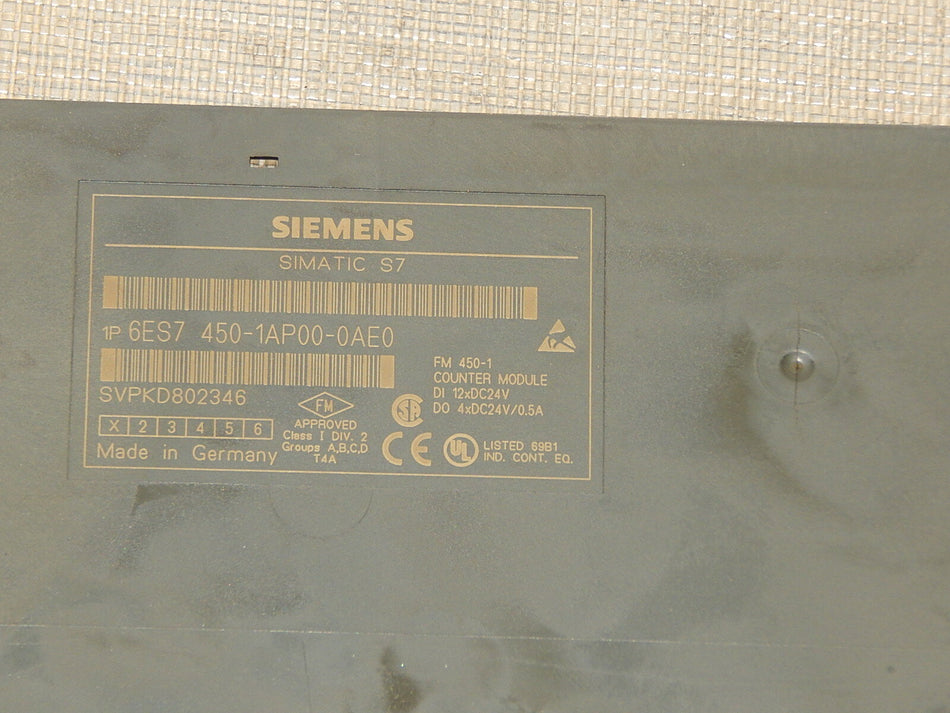  Siemens  S7 6ES7 450-1AP00-0AE0 // 6ES7450-1AP00-0AE0  E.01 used s.Bilder