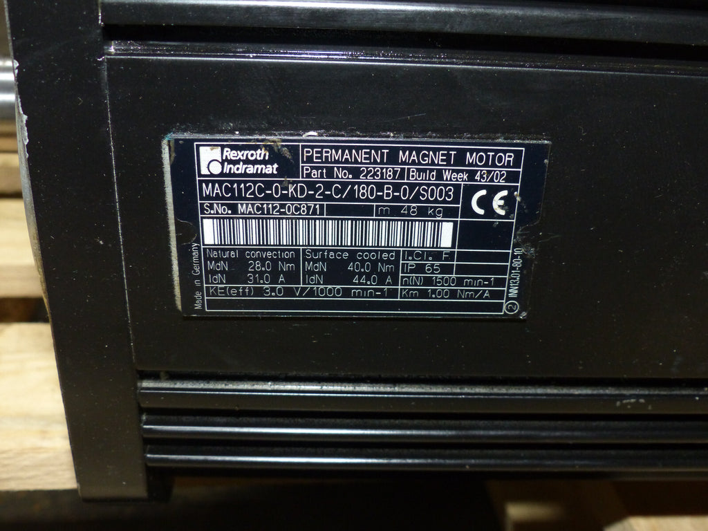 Rexroth MAC112C-0-KD-2-C/180-B-0/S003