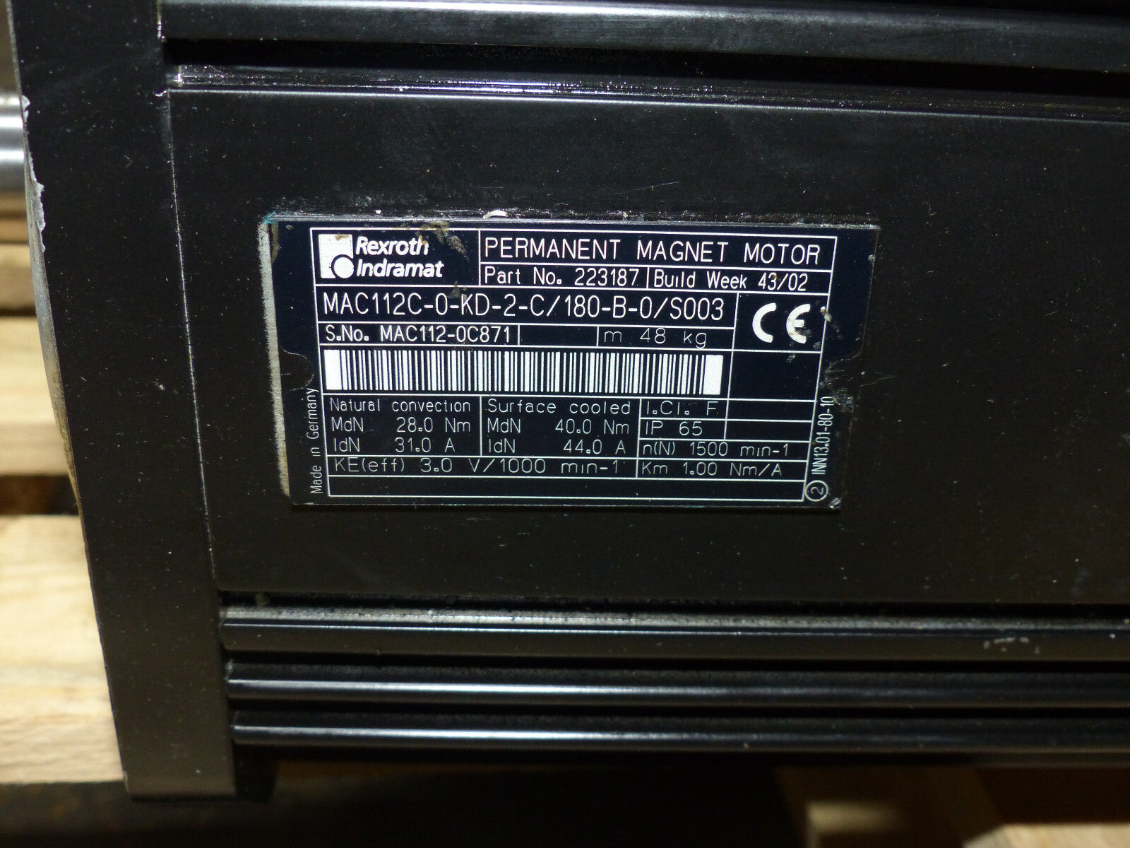 Rexroth MAC112C-0-KD-2-C/180-B-0/S003