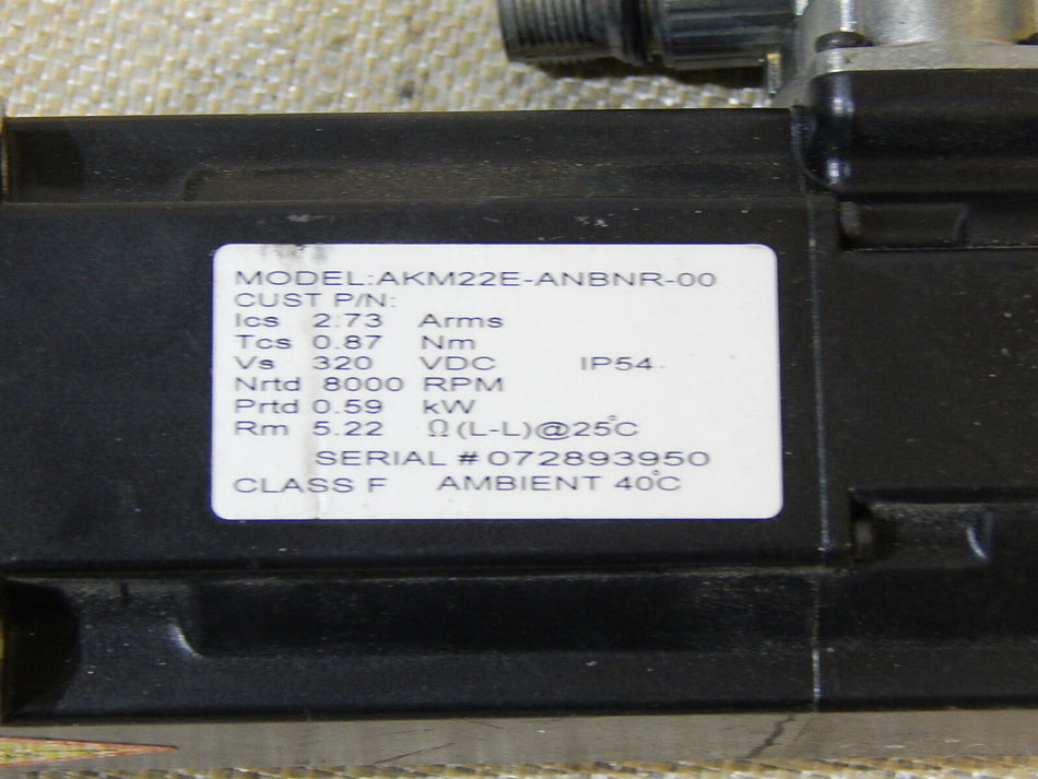 Danaher Motion Servomotor AKM22E-ANBNR-00  Neuwertig 