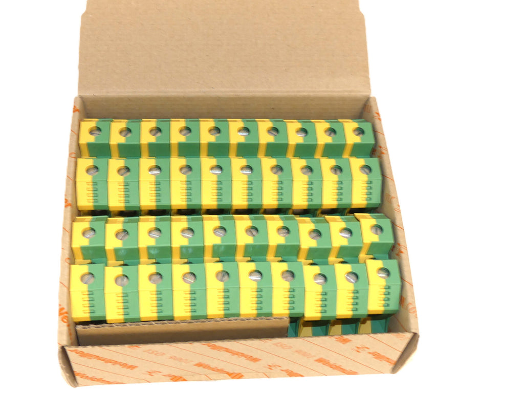 20x Weidmüller WPE 35N 1717740000 Schutzleiter-Reihenklemmen