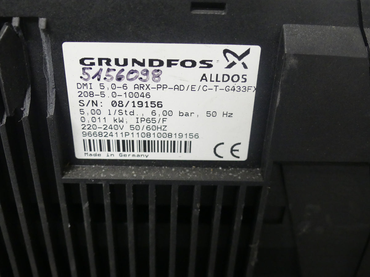 Grundfos DMI 5.0-6 ARX-PP-AD/E/C-T-G433FX Membran-Dosierpumpe
