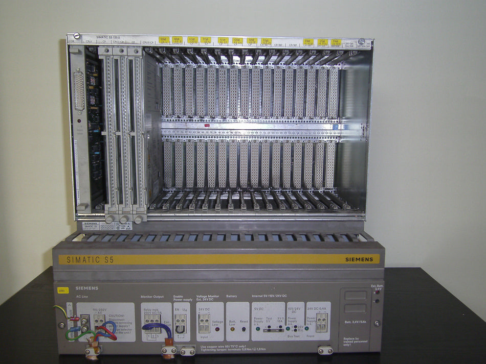 Siemens Simatic Power Supply Stromversorgung 6ES5955-3LC14+Rack 6ES5135-3UA11