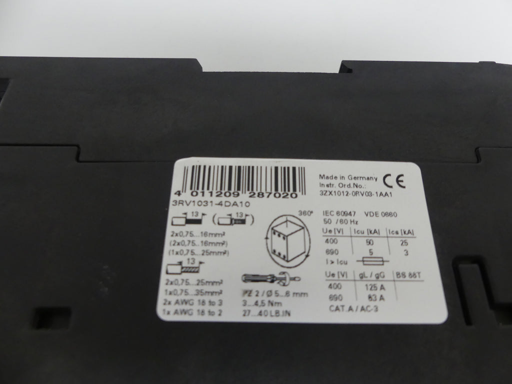 Siemens 3RV1031-4DA10