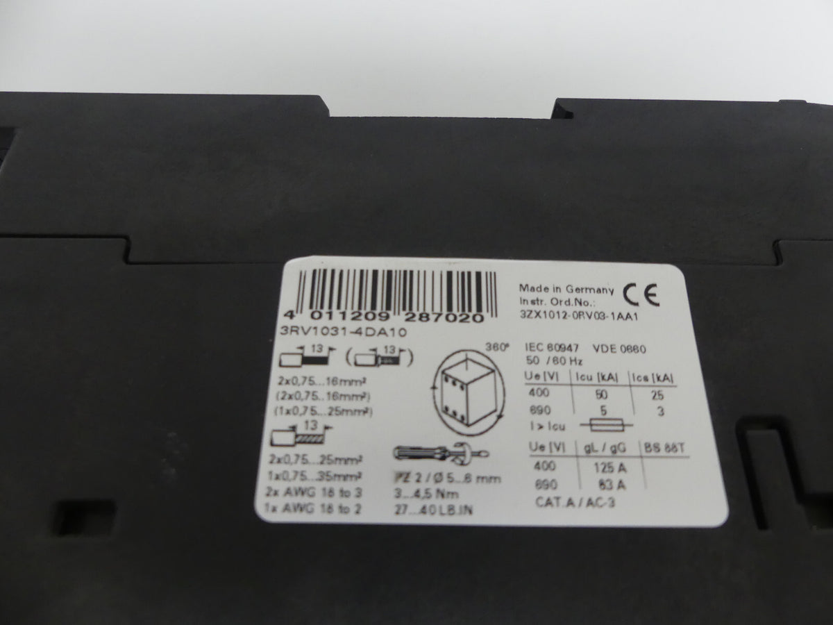 Siemens 3RV1031-4DA10