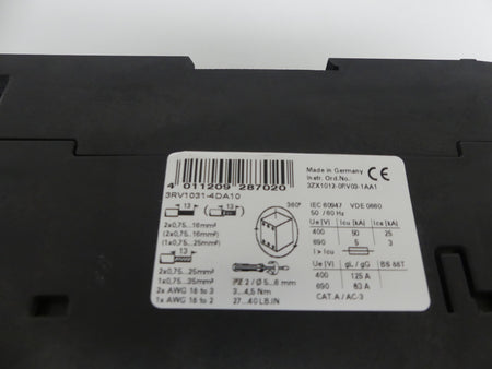 Siemens 3RV1031-4DA10