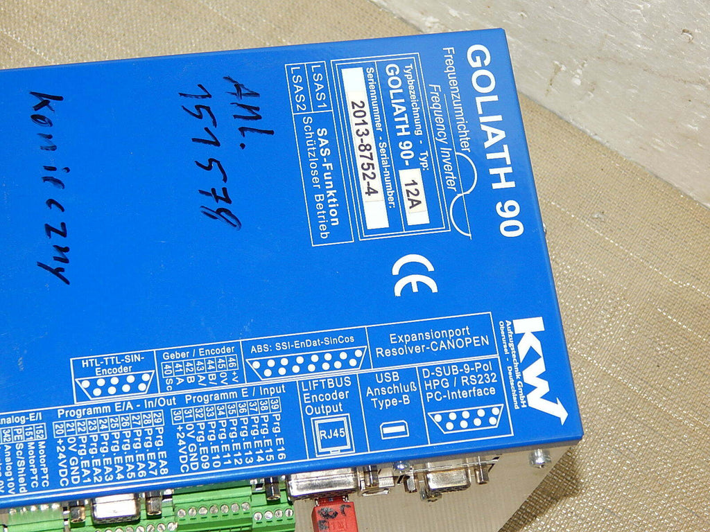  KW Aufzugstechnik Frequenzumrichter GOLIATH 90-12A  used 