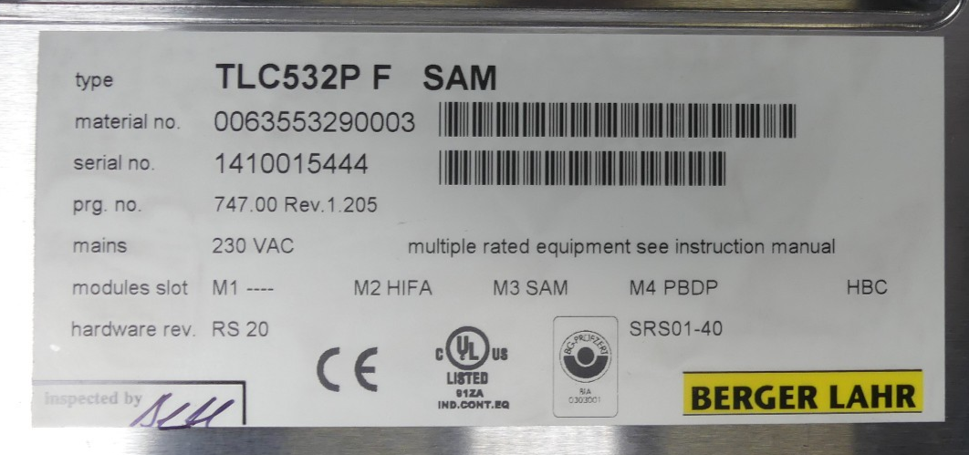 Berger Lahr TLC532P F SAM Servo drive used s.Bilder