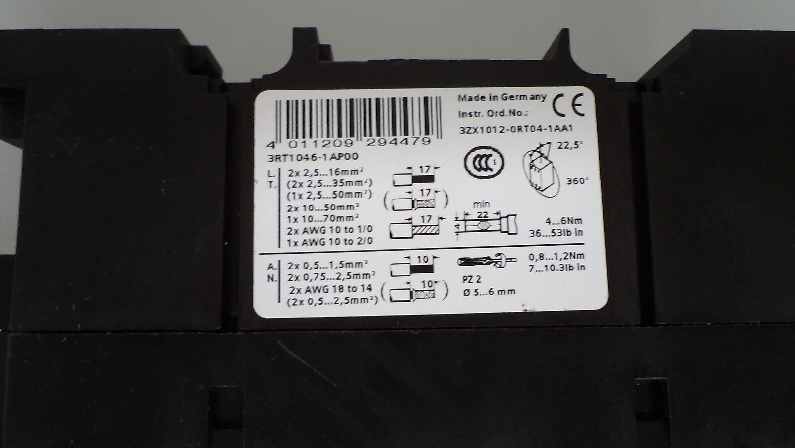 Siemens Sirius 3RT1046-1AP00