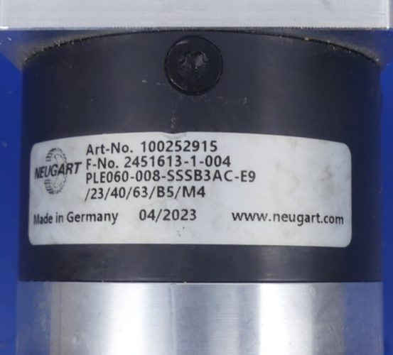 NEUGART PLE060-008-SSSB3AC-E9 100252915 Planettengetriebe