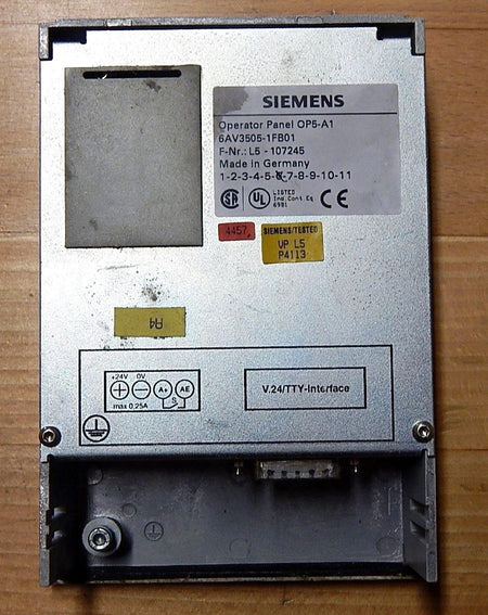 Siemens  OPERATOR PANEL OP5/A1 6AV3505-1FB01 Vers.6