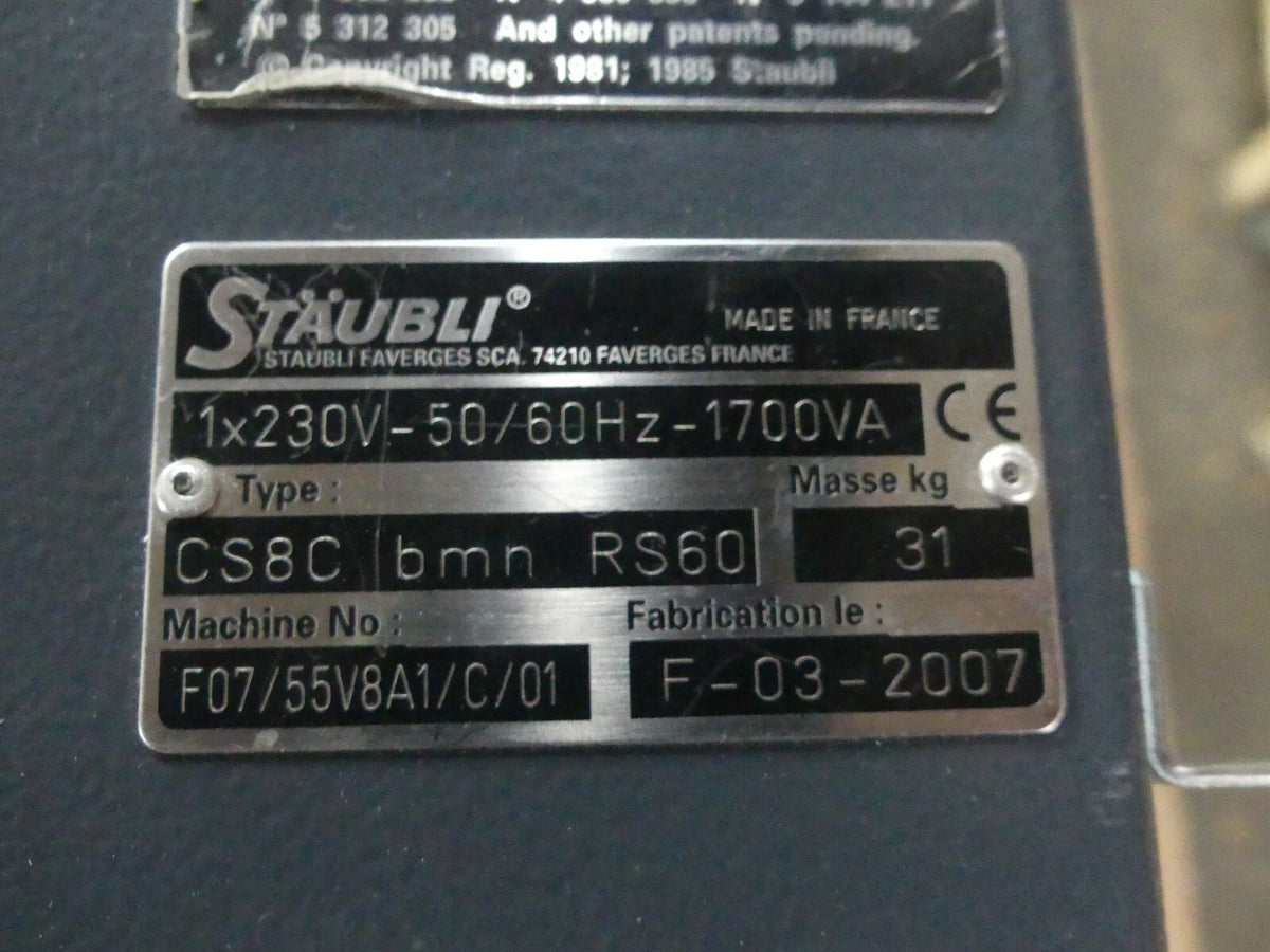STÄUBLI Robot Controller CS8C bmn RS80  s.Bilder