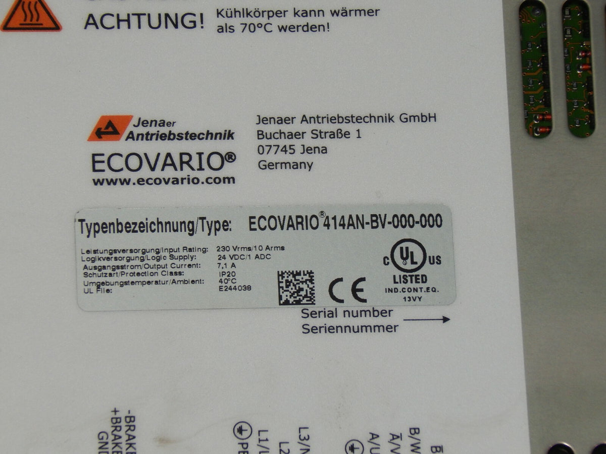  Jenaer Antriebstechnik  ECOVARIO  414AN-BV-000-000 s.Bilder