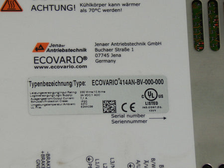  Jenaer Antriebstechnik  ECOVARIO  414AN-BV-000-000 s.Bilder