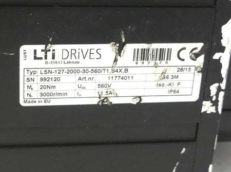 LTI DRIVES lsn-127-2000-30-560/t1,s4x,b (anscglussstecker leicht verbogen)