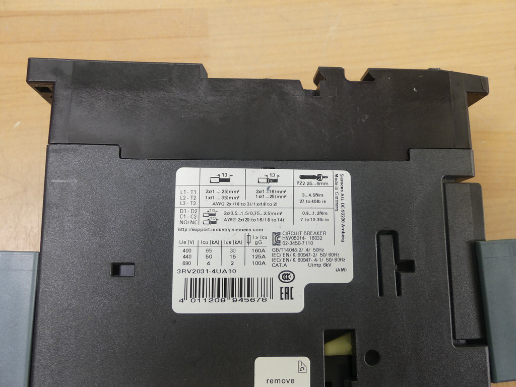 Siemens Sirius 3RV2031-4UA10 Leistungsschalter