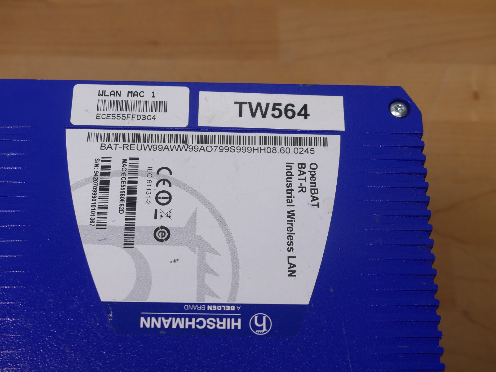 HIRSCHMANN BAT-R BAT-REUW99AWW99AO799S999HH08.60.0245