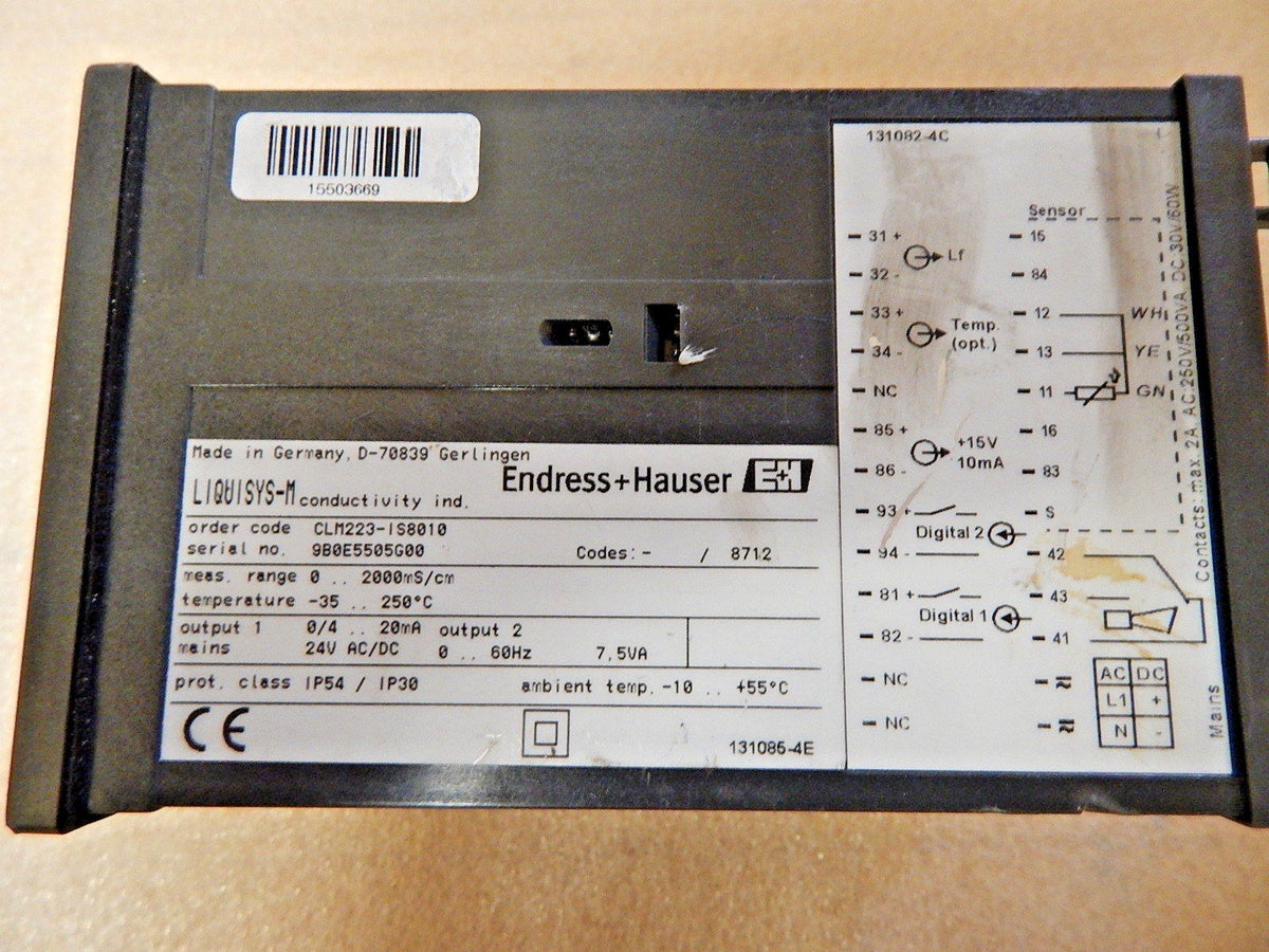Endress+Hauser Liquisys-M CLM223-IS8010