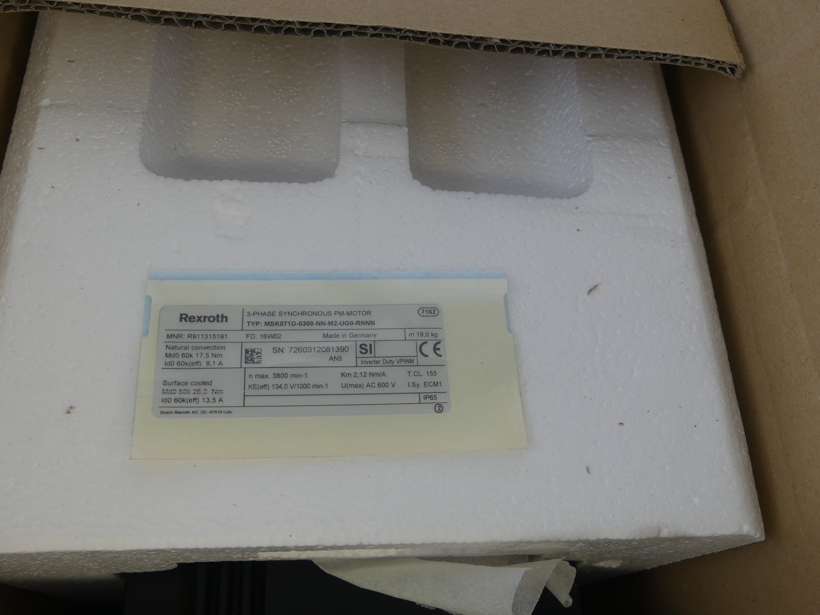 REXROTH MSK071D-0300-NN-M2-UG0-RNNN