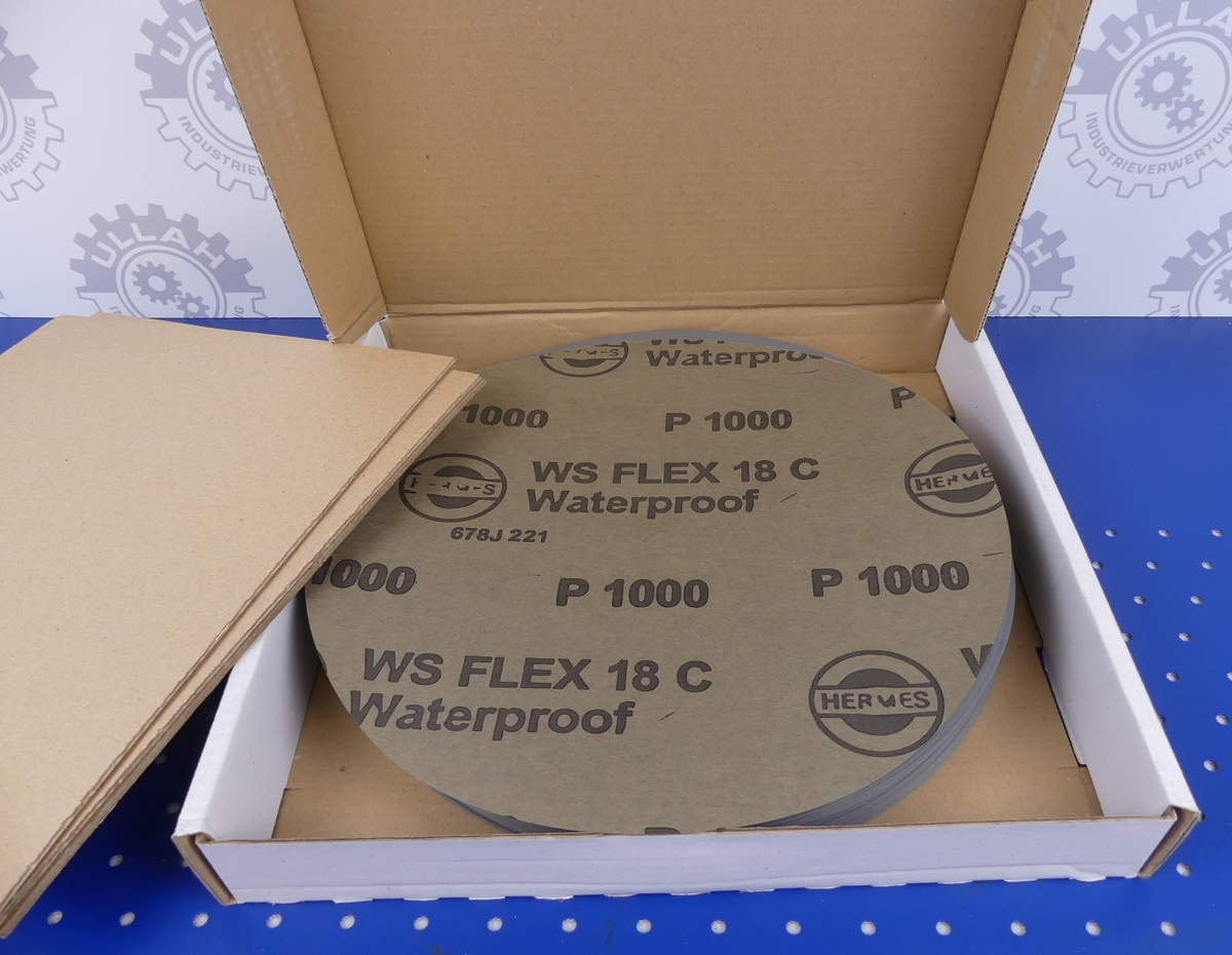 Hermes WS Flex 18C SiC Nassschleifpapier rund Körnung 1000 D 250