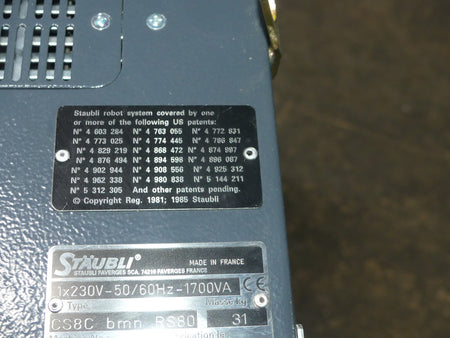 STÄUBLI Robot Controller CS8C bmn RS80  s.Bilder