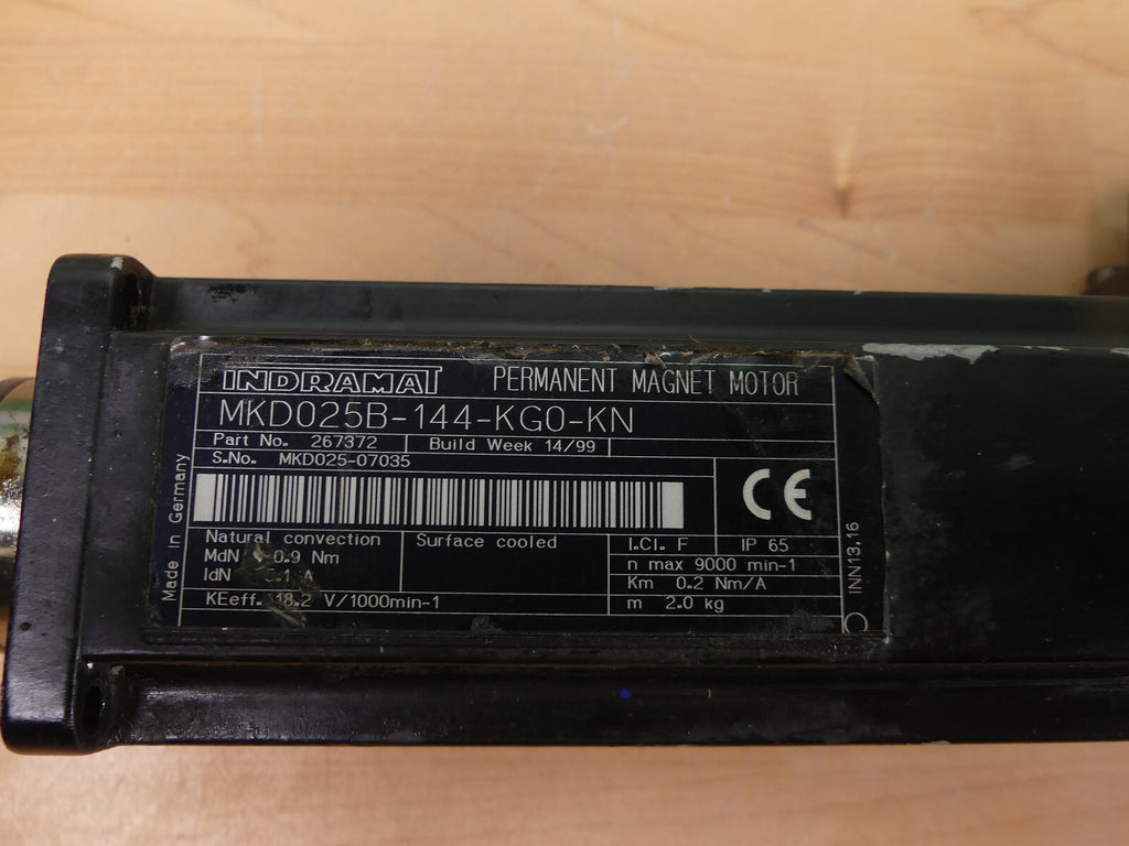 Rexroth Indramat PERMANENT MAGNET MOTOR MKD025B-144-KG0-KN