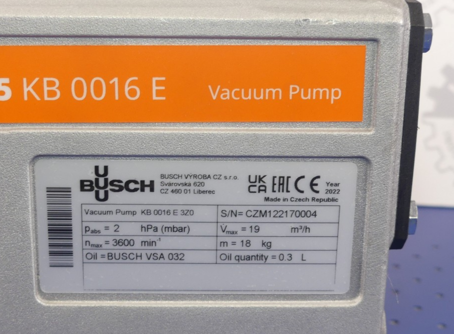 BUSCH RS KB 0016 E 3Z0 Vakuum pumpe