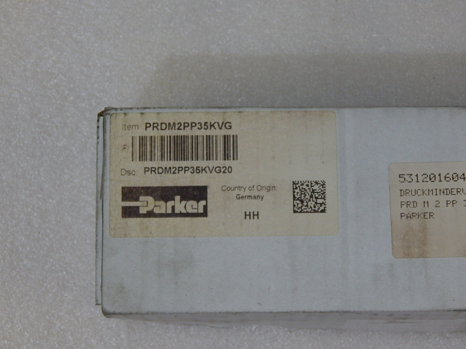 Parker Druckreduzierventil   PRDM2PP06SVG20   Unbenutzt