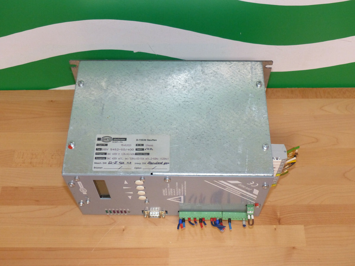 Dietz DSV 5452-10/400 Frequenzumrichter 194646 Wechselrichter  s.Bilder