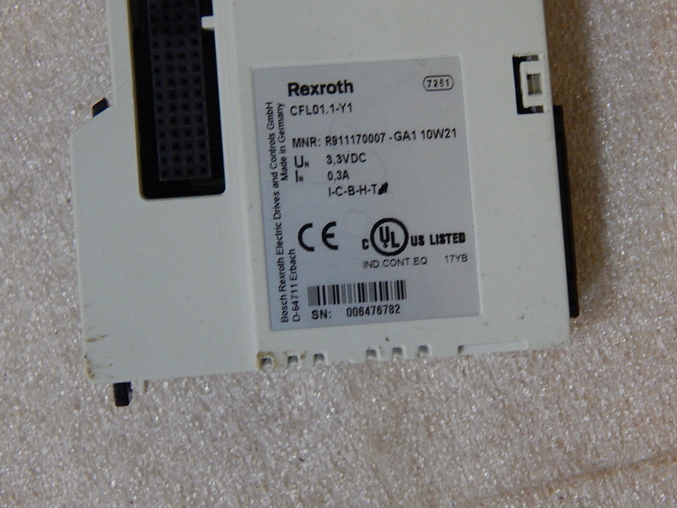 CFL01.1-Y1  CFL011Y1  FUNCTION MODULE REXROTH Used