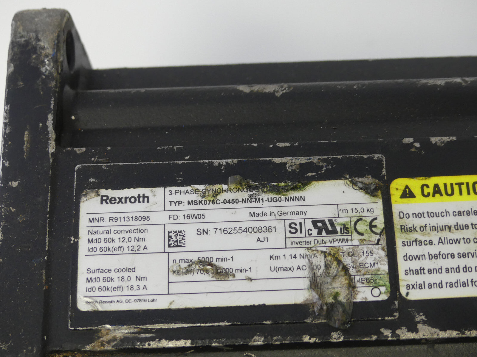 REXROTH MSK076C-0450-NN-M1-UG0-NNNN (leicht beschädigt)