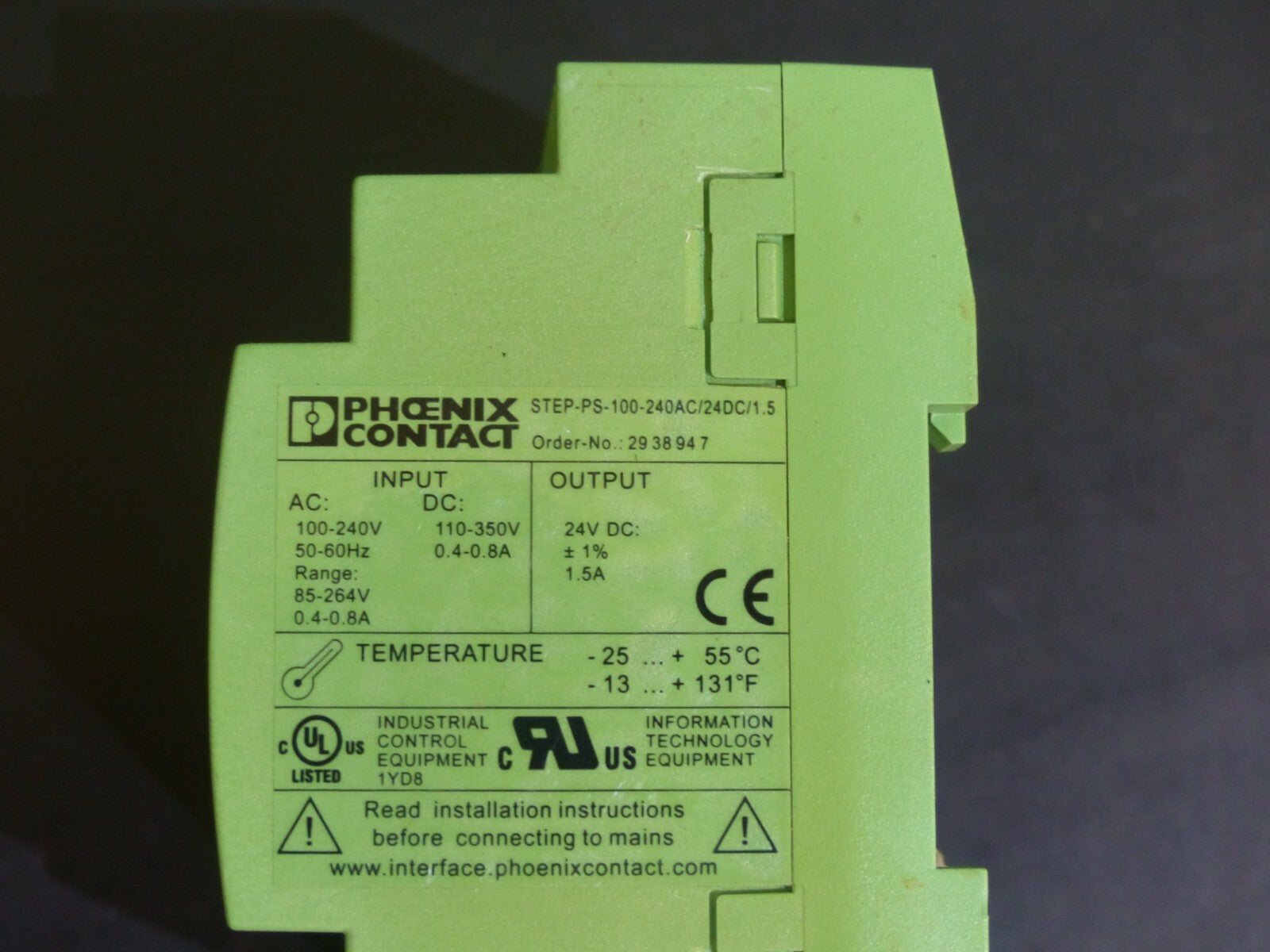 Phoenix Contact STEP-PS-100-240AC/24DC/1.5