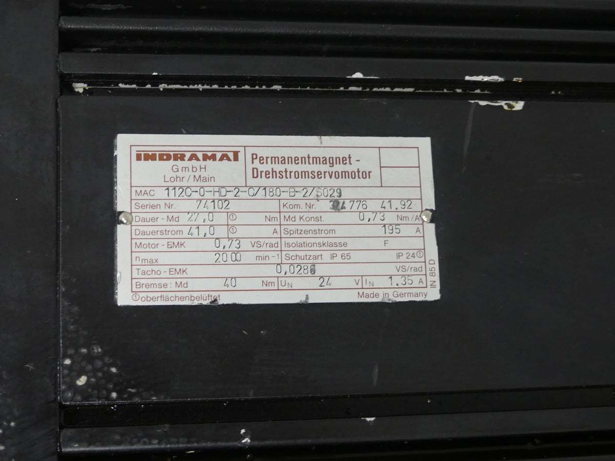 Indramat MAC112C-0-HD-2-C/180-B-2/S029