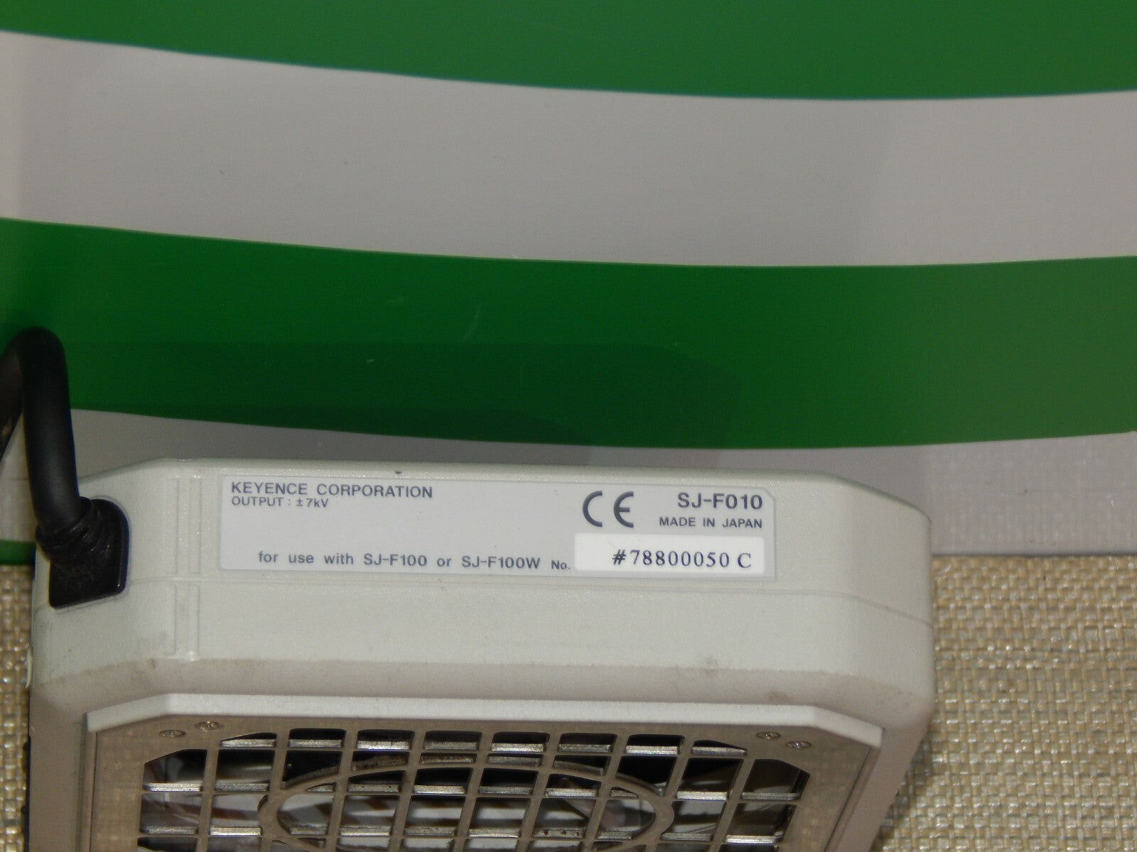  Keyence SJ-F010 Static Eliminator Blower used