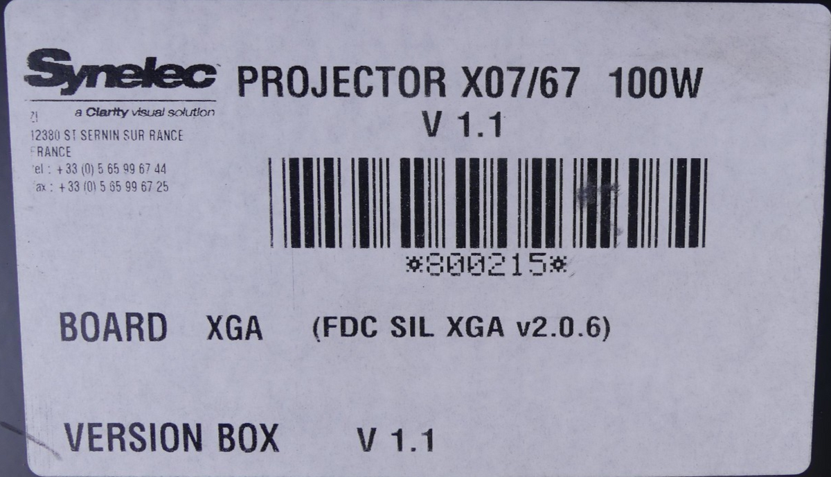 Synelec Projektor X07/67 100W