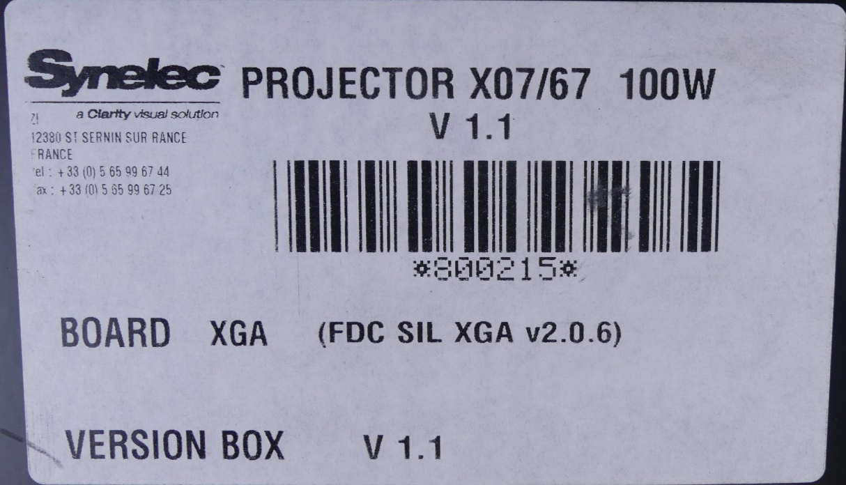 Synelec Projektor X07/67 100W
