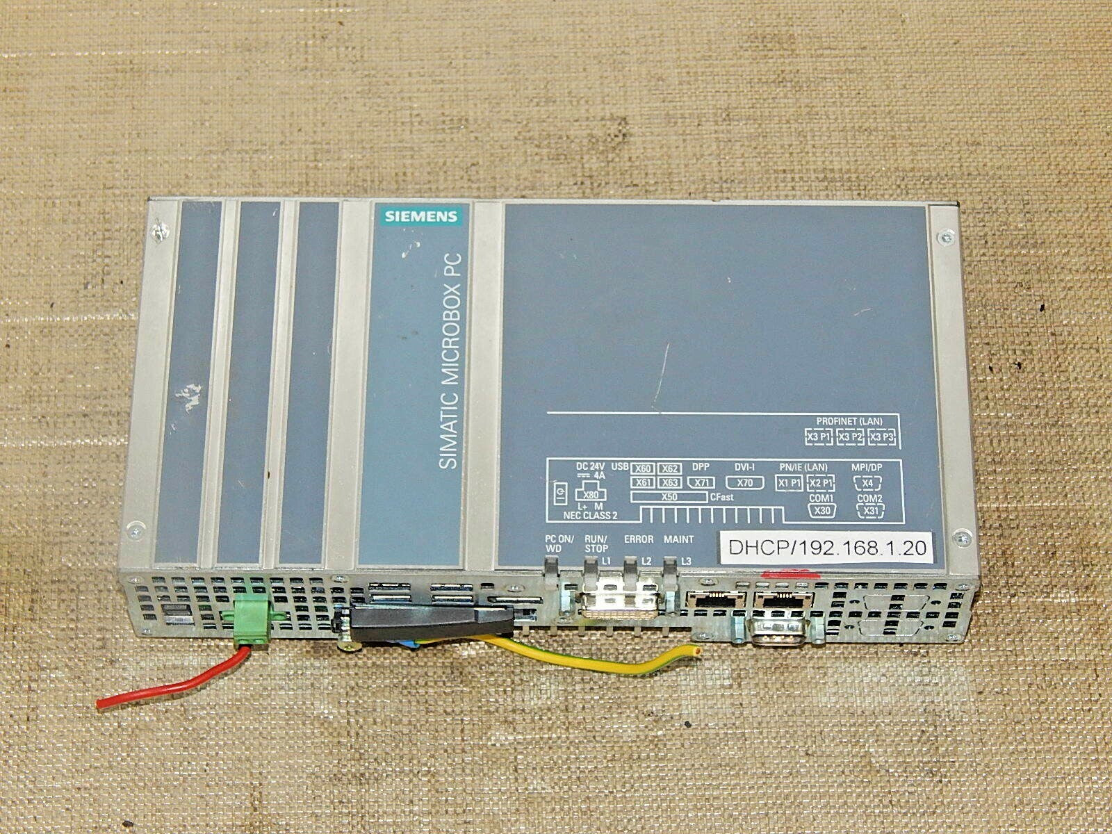 SIEMENS SIMATIC IPC427D 6AG4140-3DB07-0KA0 MICROBOX PC USED